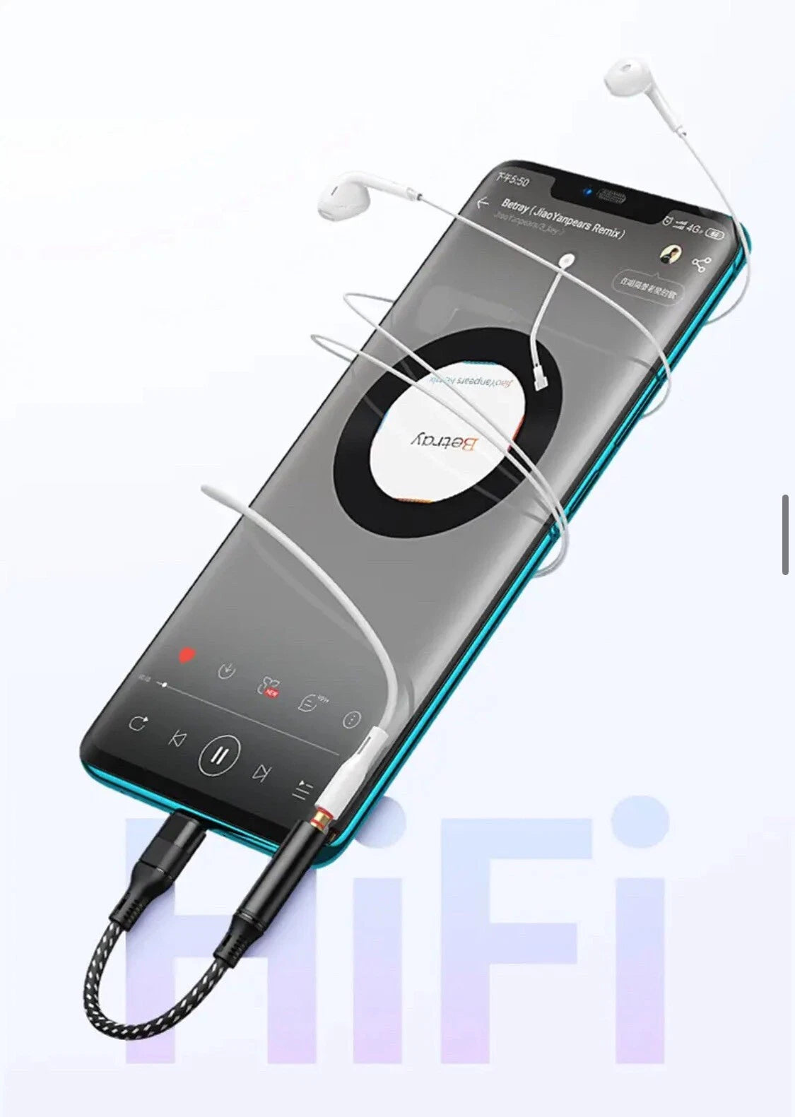 USB Type C TO 3.5mm Female Headphone Jack Adapter AUX Stereo Speaker Audio Cable