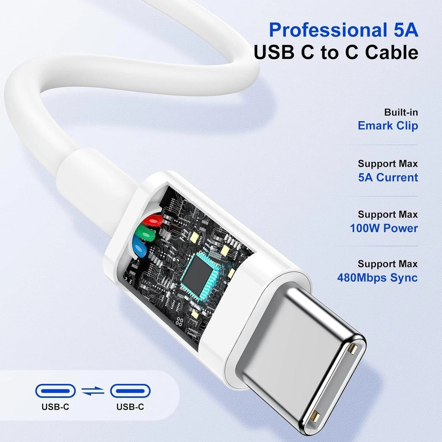 55W 4 Port USB-C PD Type-C Fast Charging Wall Plug USB C Charger Power Adapter