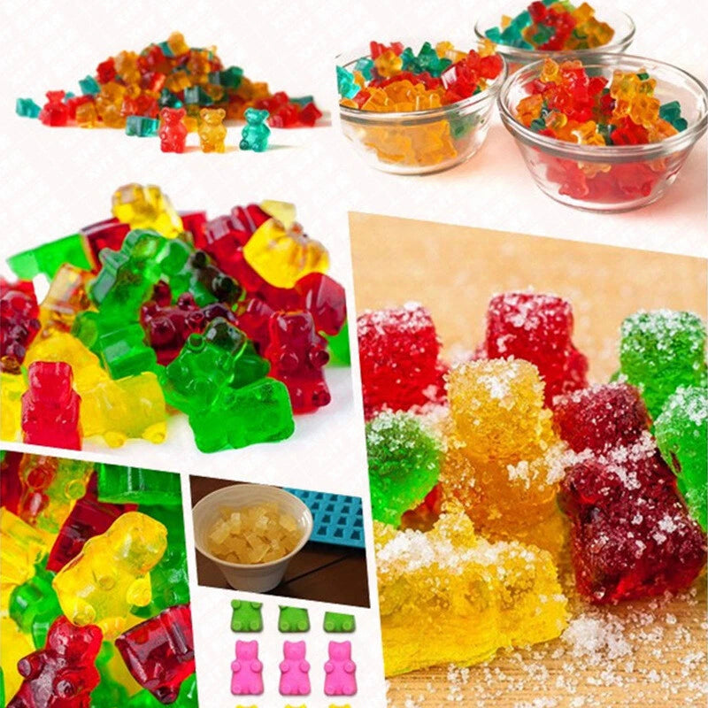 53 Cavity Silicone Gummy Bear Mold Candy Chocolate Jelly Ice Moulds Bakeware AU