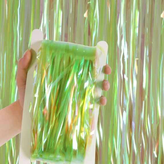 2M Metallic Fringe Tinsel Curtain Foil Backdrop Streamer Event Party Drop AUS