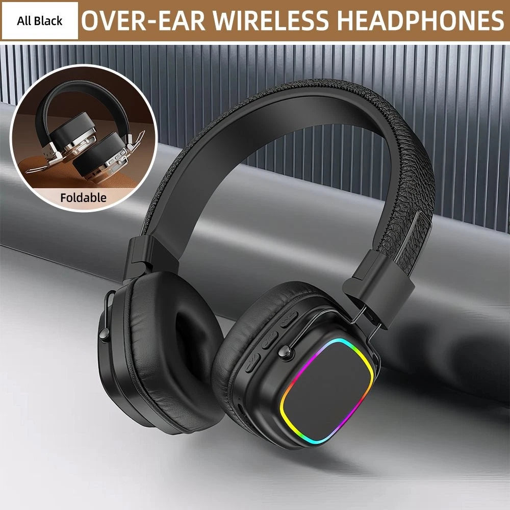 Wireless Headphones Bluetooth Earphones Headset Rechargeable with Mic Foldable