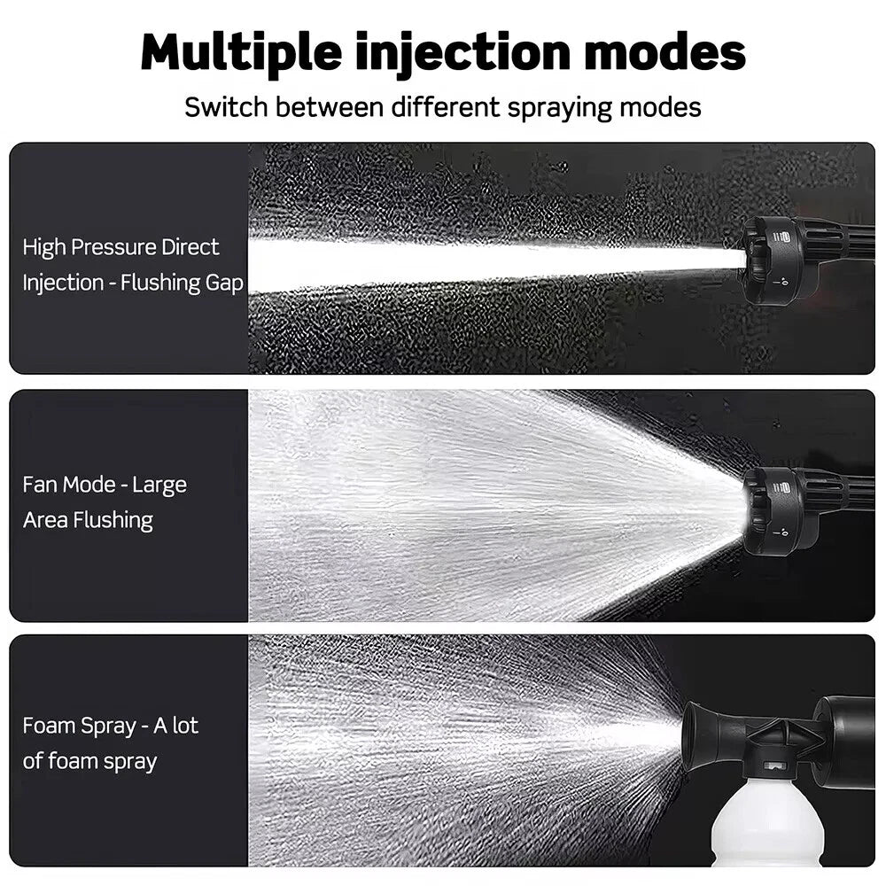 Brushless Cordless Electric High Pressure Spray Car Gun 6-in-1 Washer Cleaner