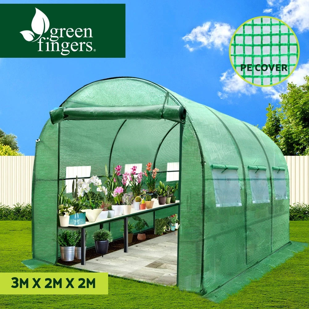 Green Fingers Greenhouse Walk in Green House Plant Garden Dome 3x2x2M