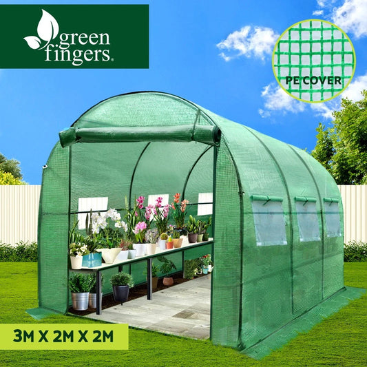 Green Fingers Greenhouse Walk in Green House Plant Garden Dome 3x2x2M
