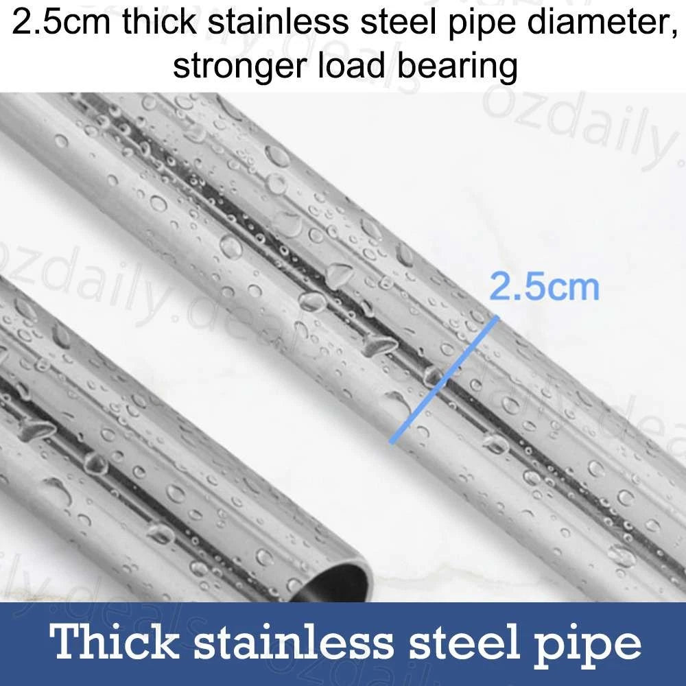 4-Tier Telescopic Shower Corner Shelf Caddy Hold Bathroom Organiser Storage Rack