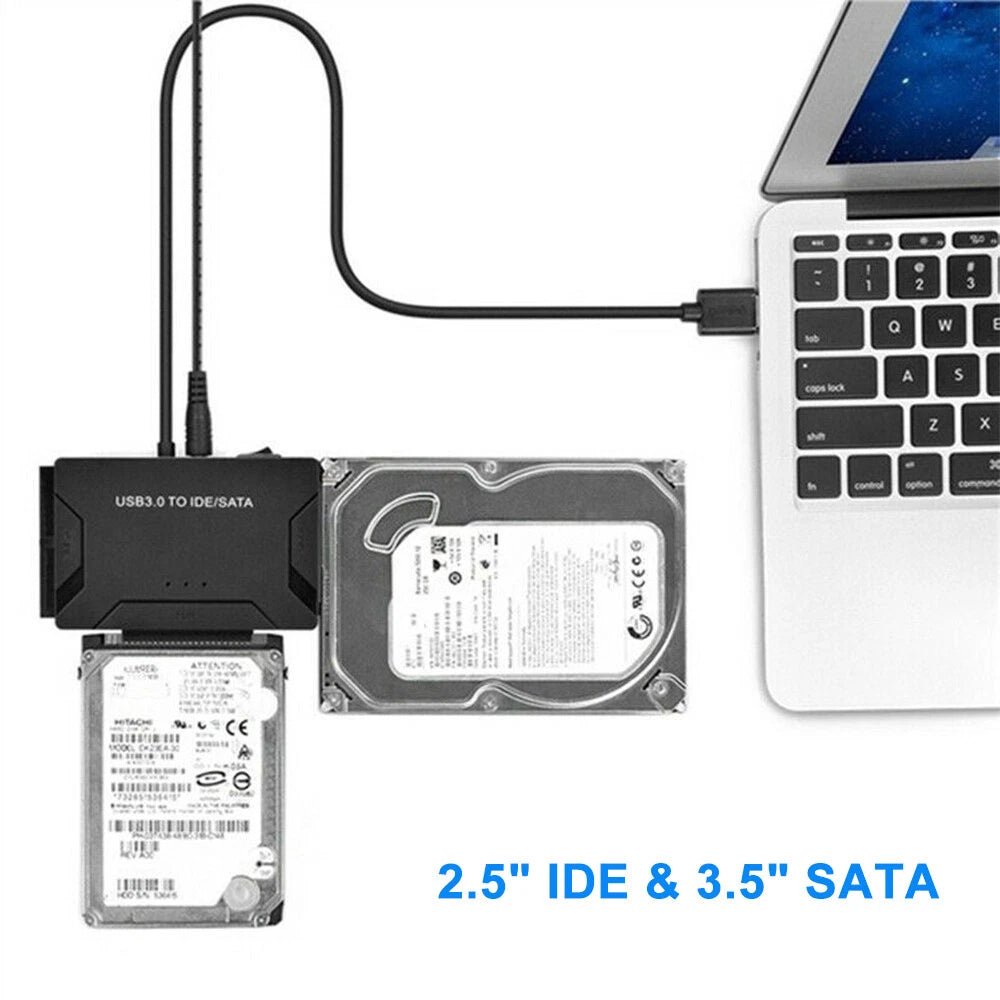 SATA IDE to USB 3.0 Adapter External Hard Drive Converter 2.5 3.5 Inch Data Kit
