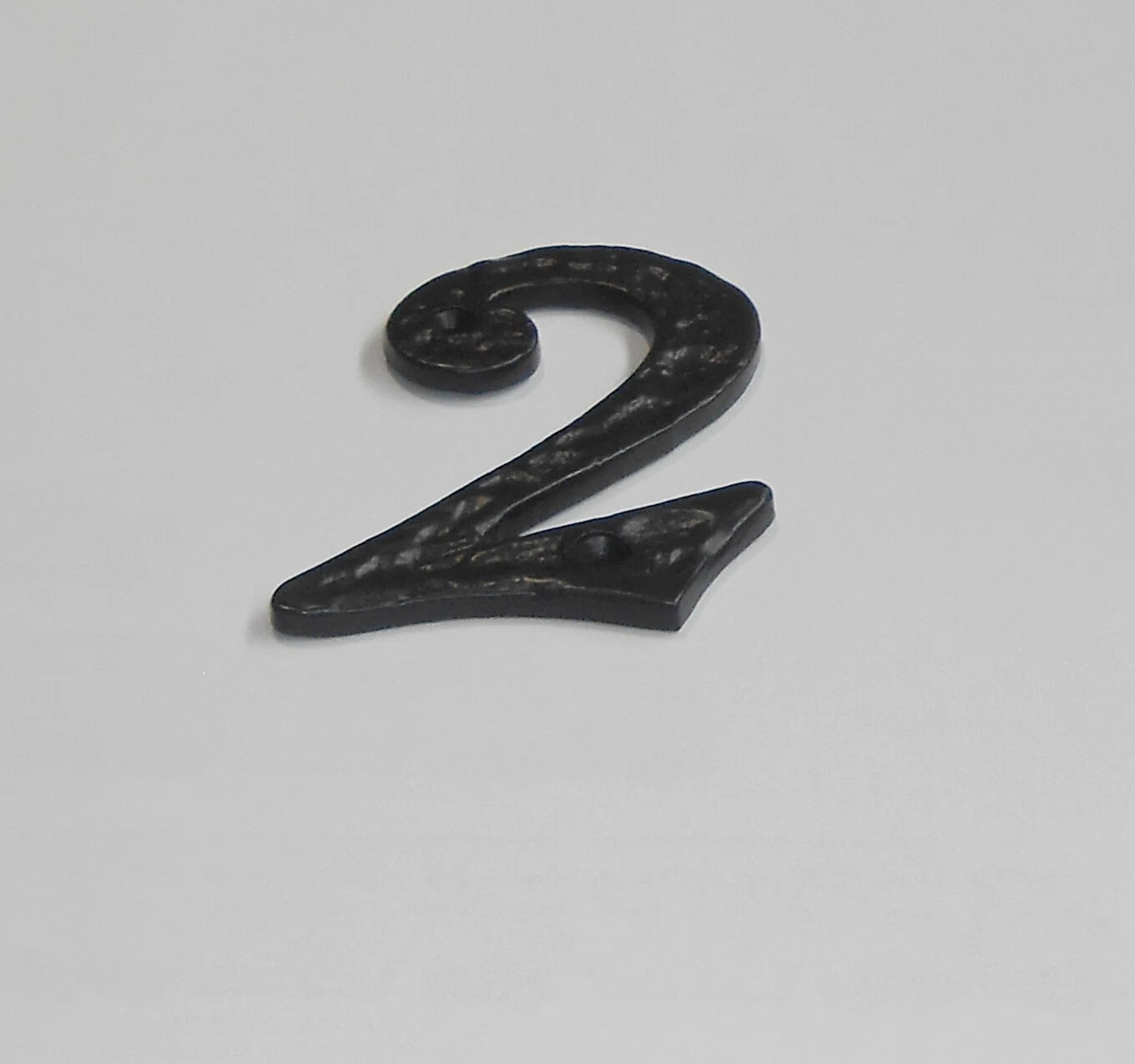4"/100mm BLACK CAST IRON - HEAVY ANTIQUE DESIGN HOUSE DOOR FENCE NUMBERS NUMERAL