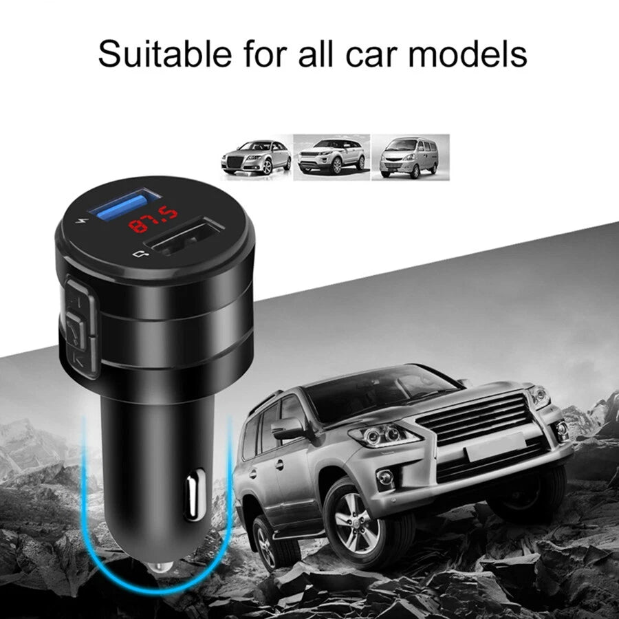 Handsfree Wireless Bluetooth FM Transmitter Car Charger USB MP3 Player Audio Oz
