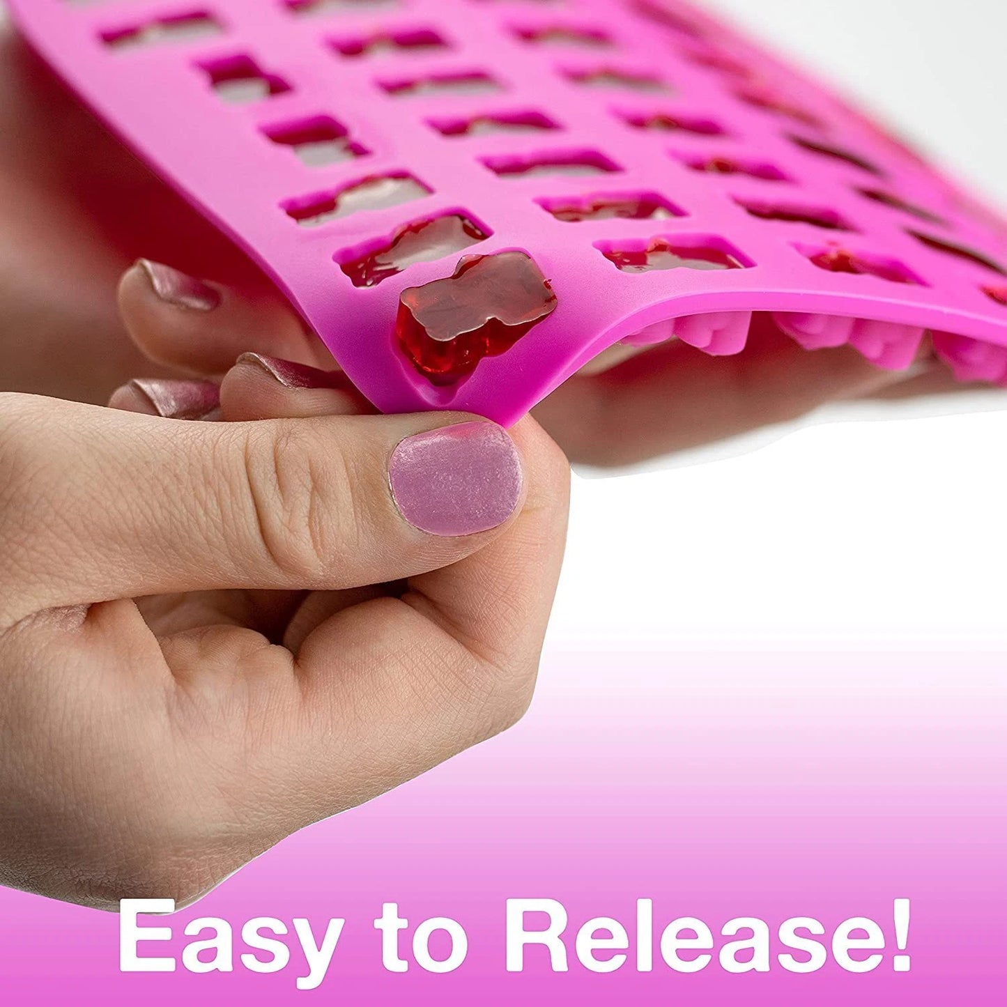 53 Cavity Silicone Gummy Bear Mold Candy Chocolate Jelly Ice Moulds Bakeware AU