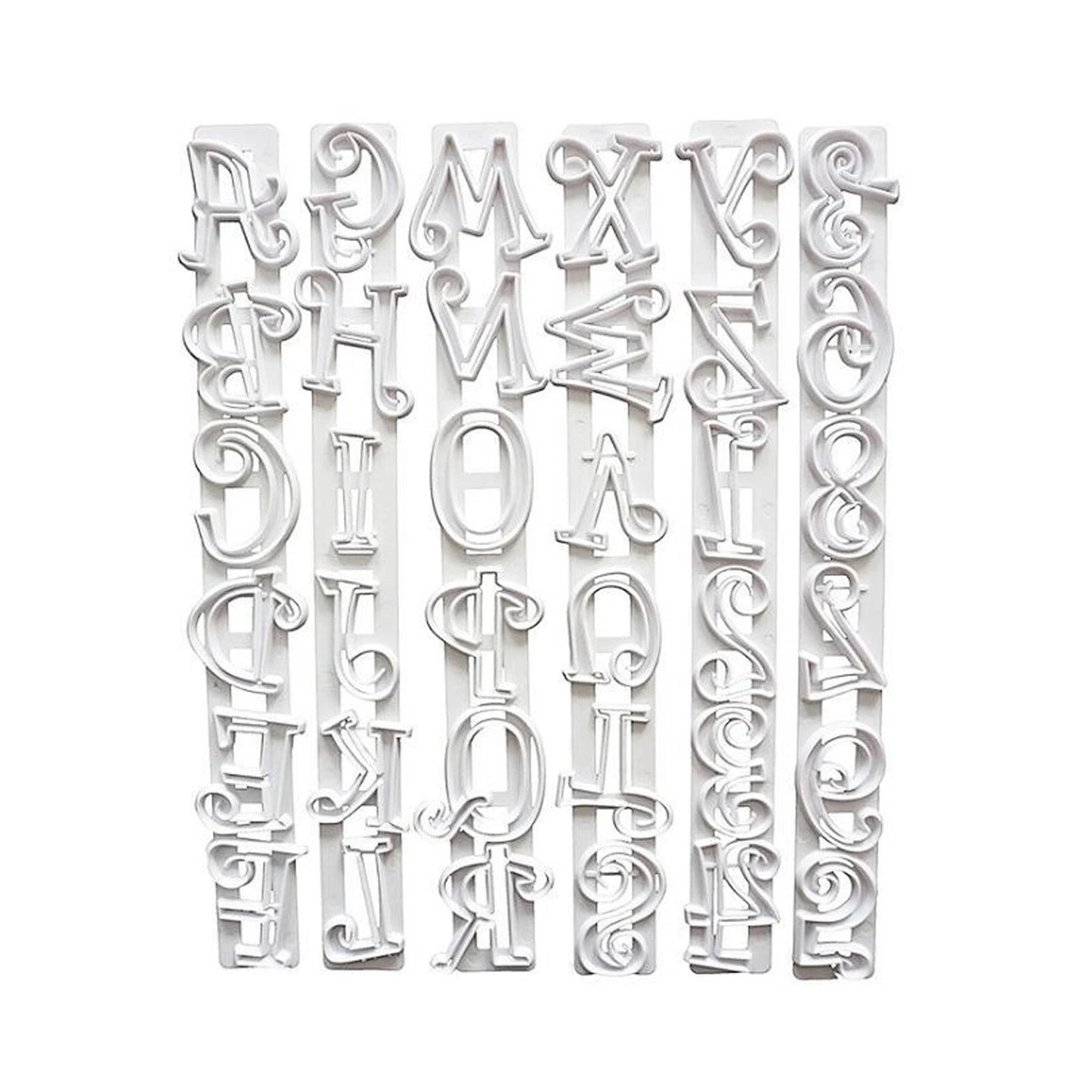 Fondant Cake Mould Alphabet Letter Number Cookie Embosser Baking DIY Birthday