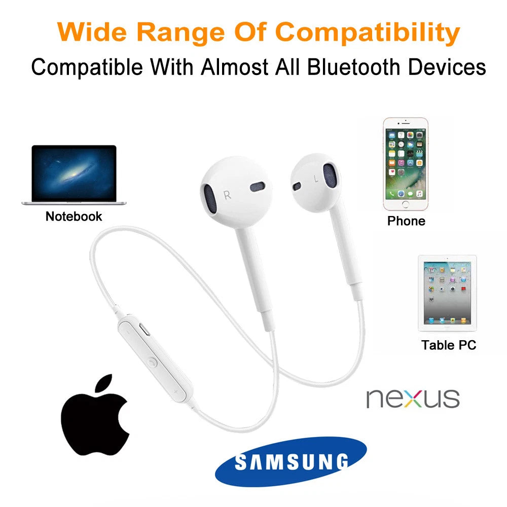 Premium Bluetooth Wireless Headphones Running Sport Earphones Gift with Mic