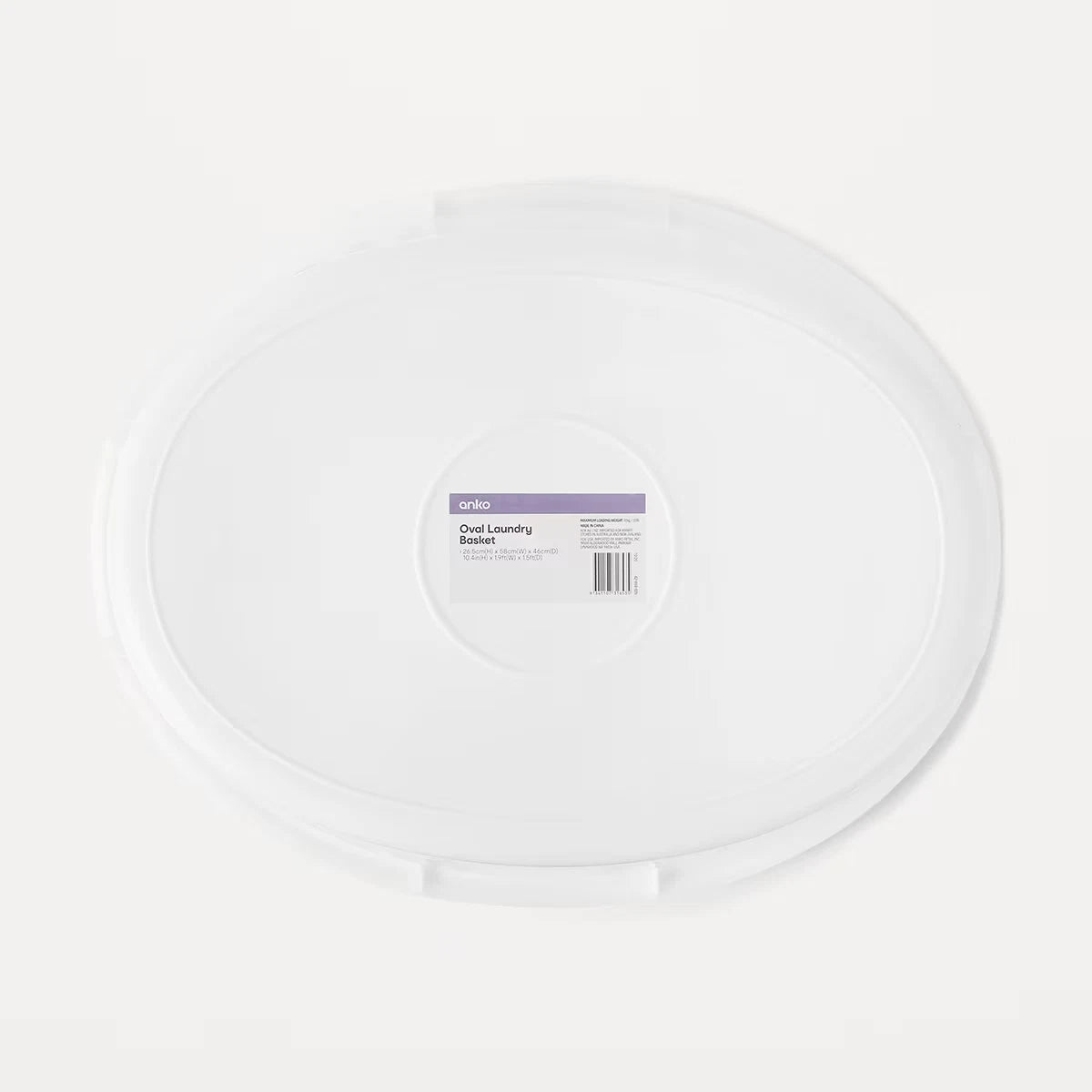Oval Laundry Basket Washing Clothes 10KG Capacity