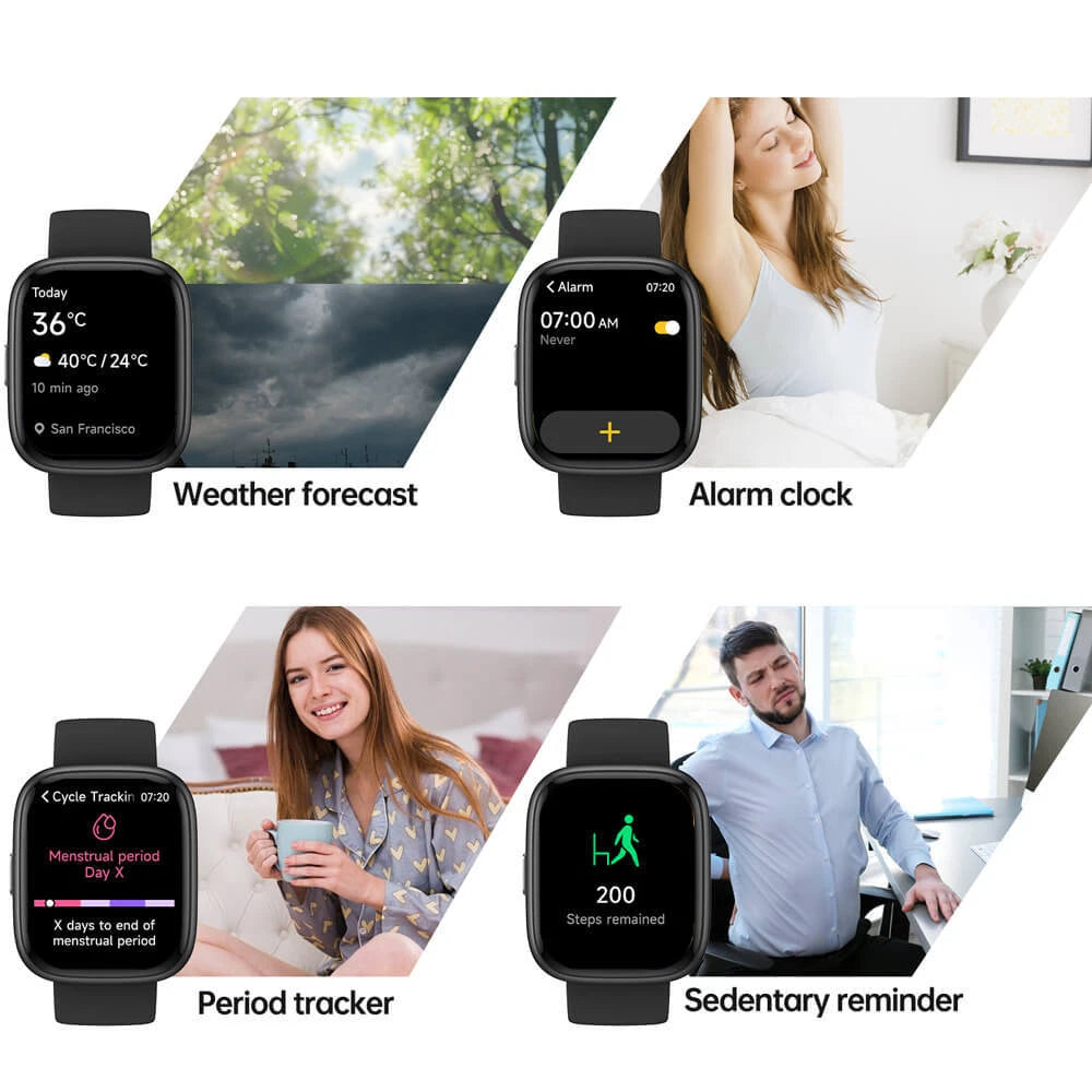 Vibeat Smart Watch for Men Women 1.83" Alexa Built-in Waterproof IP68 Smartwatch