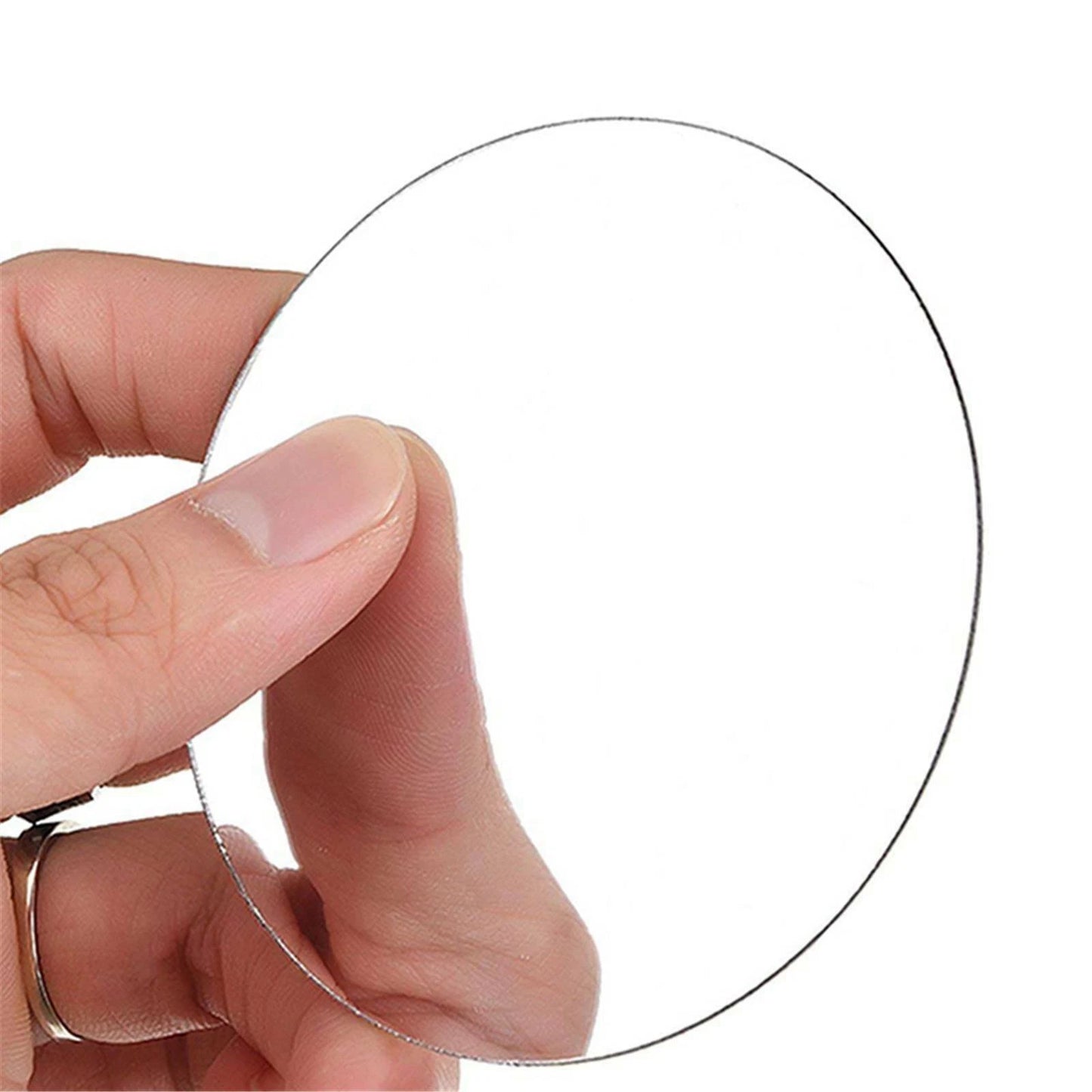 Circle Mirror Tiles Wall Stickers Art Decal Bedroom Silver DIY Home Art Decor