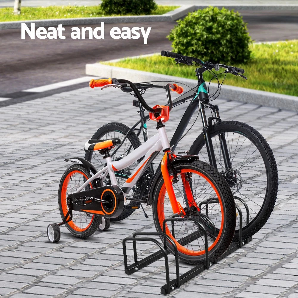 3 Bike Stand Rack Bicycle Floor Parking Holder Cycling Instant Storage Portable
