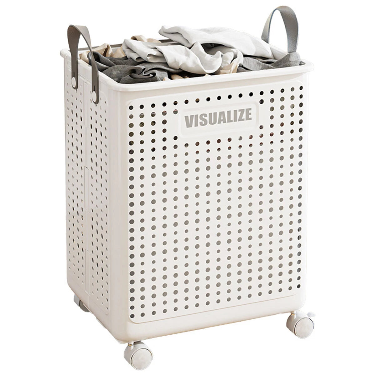 Folding Portable Laundry Basket Multifunctional Storage for Bathroom Household