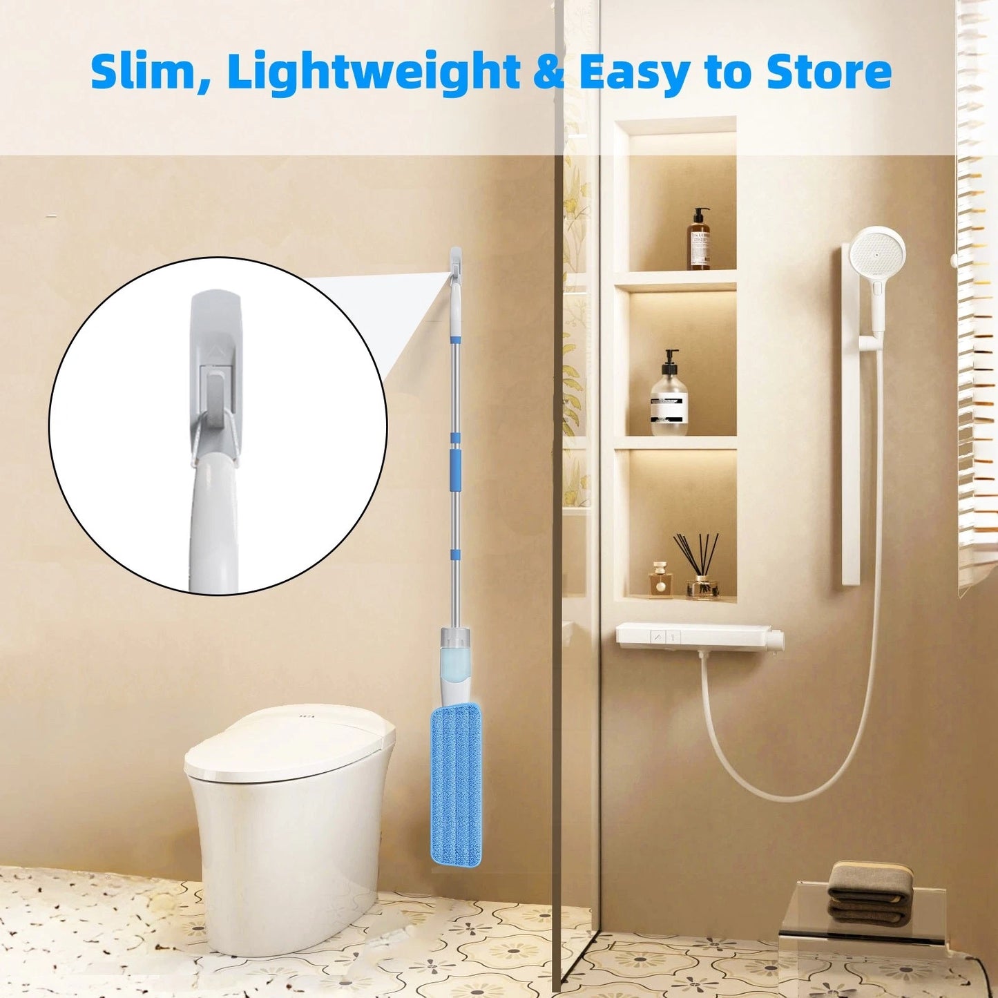 Enigma S1 Spray Mop with 3 Pads & 30ml solution Wet Dry Microfiber Floor Cleaner