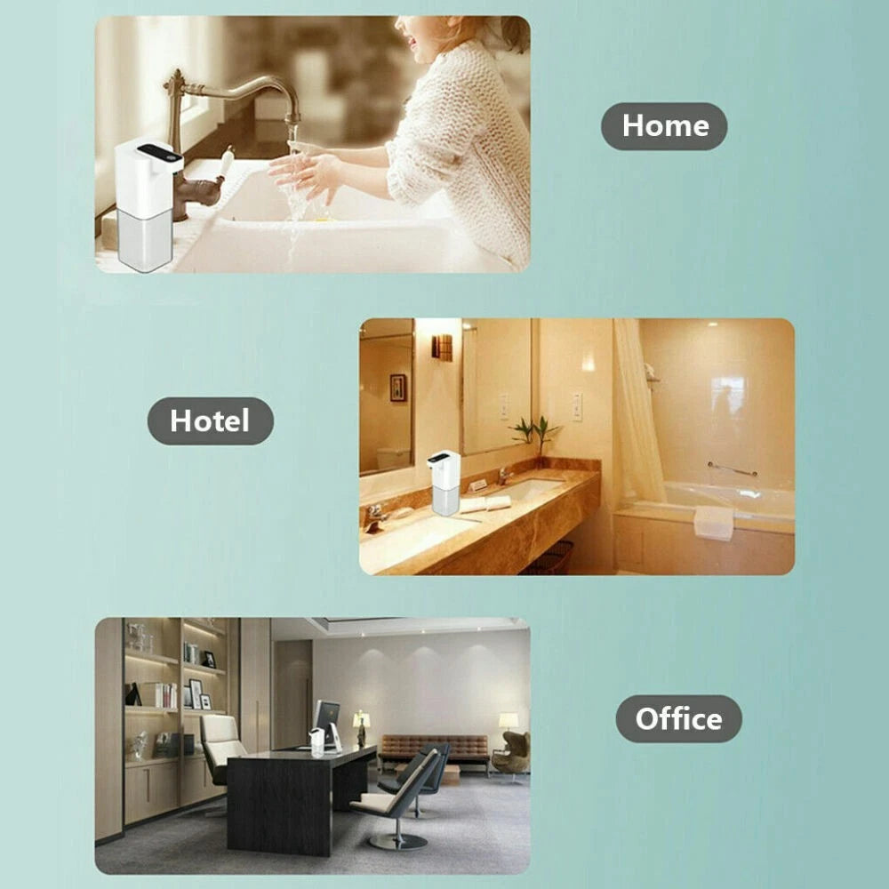 Automatic Foaming Soap Dispenser Rechargeable Touchless Foam Dispenser Bathroom