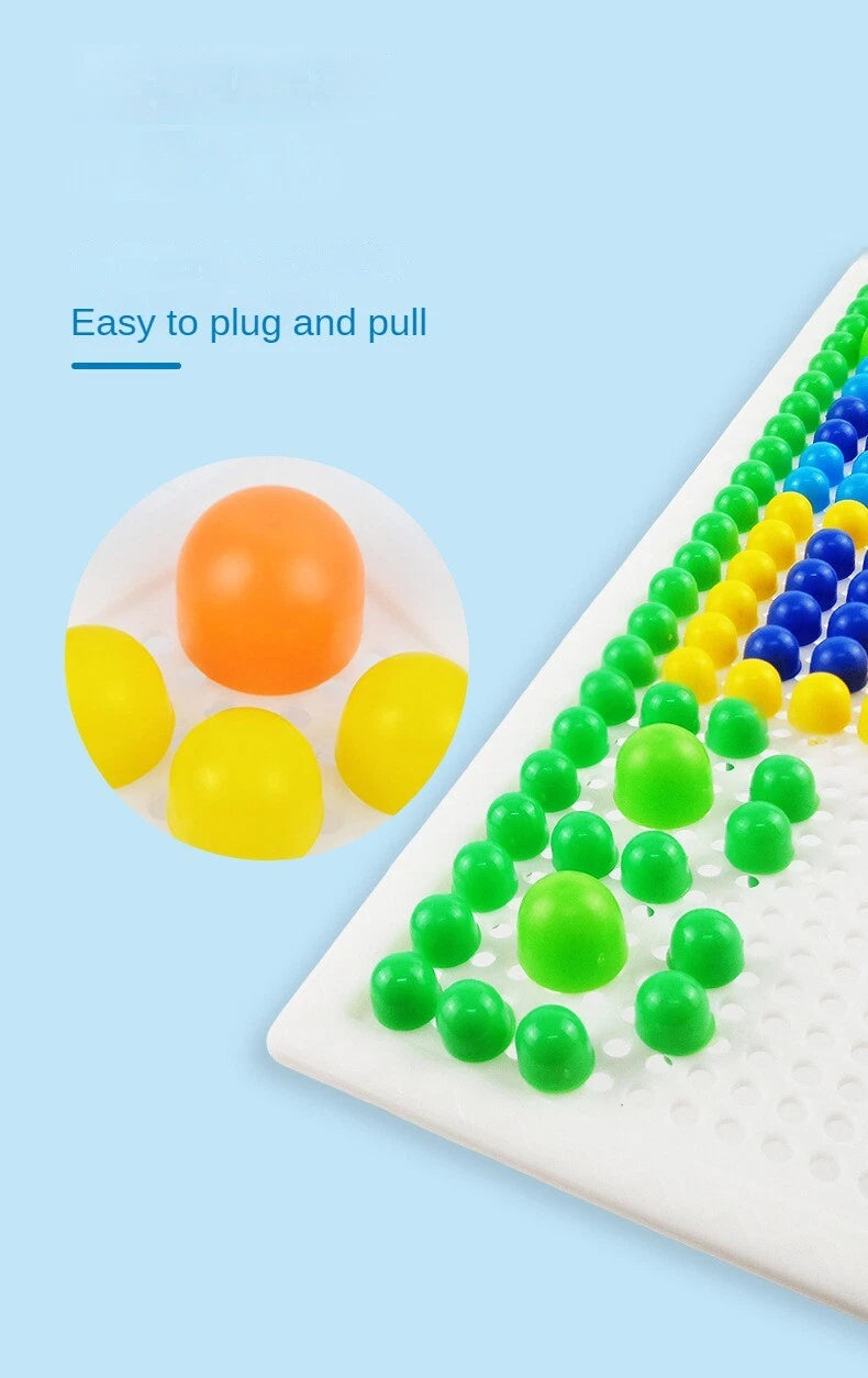 Kids Creative Children Puzzle Pegs Board 296 Educational Learning Toys DIY Gift