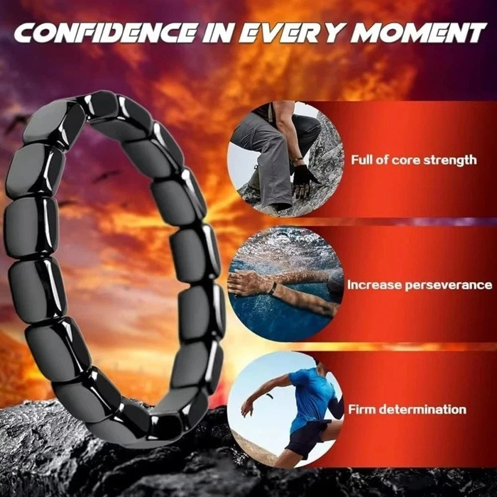 1/2pcs Hemys Hematite Bracelet for Men, 2026 New Hemios bracelet with Gift