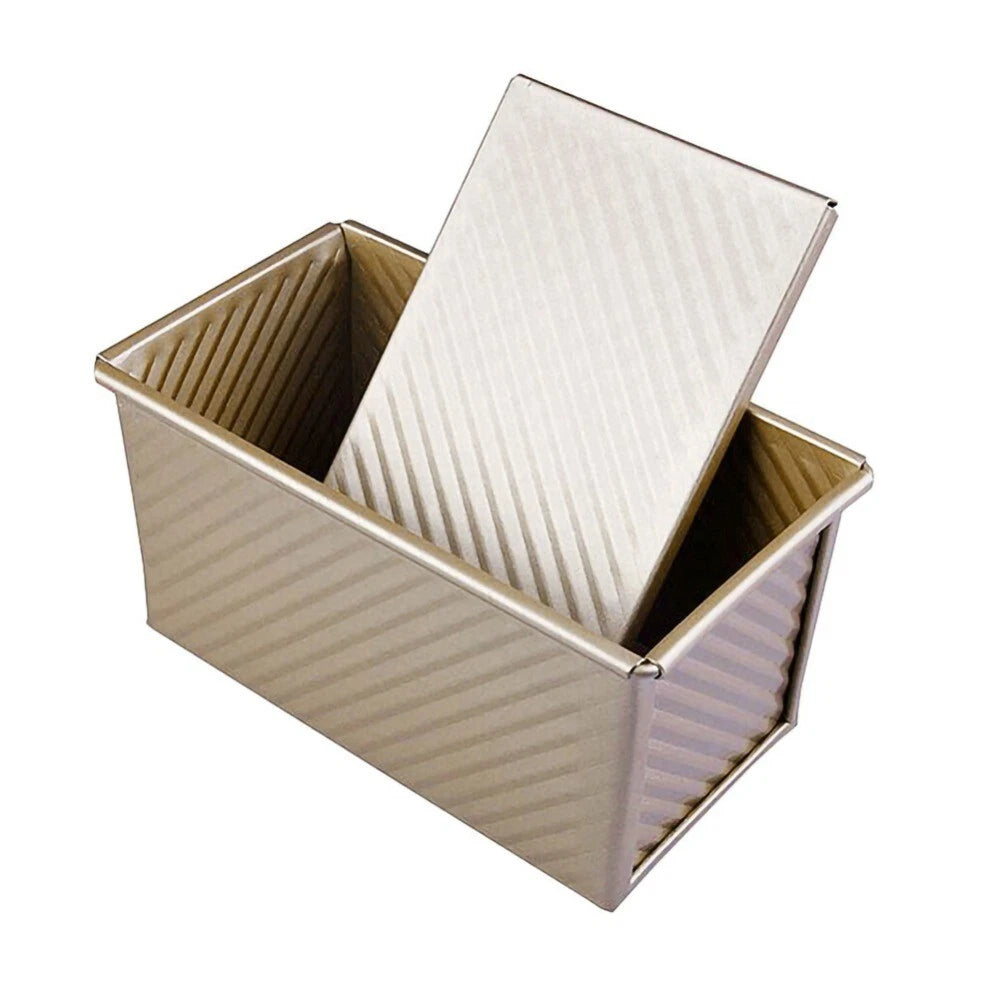Pullman Loaf Pan with Lid Non-Stick Bakeware Bread Toast Mold Carbon Steel Cor
