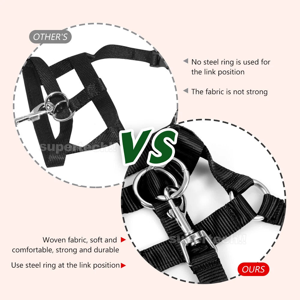 Dog Training Head Collar Halter Stop Pulling Training Tool Harness Strap Leader