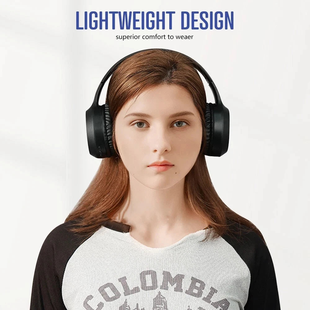 Wireless Headphones Bluetooth Earphones Headset Rechargeable with Mic
