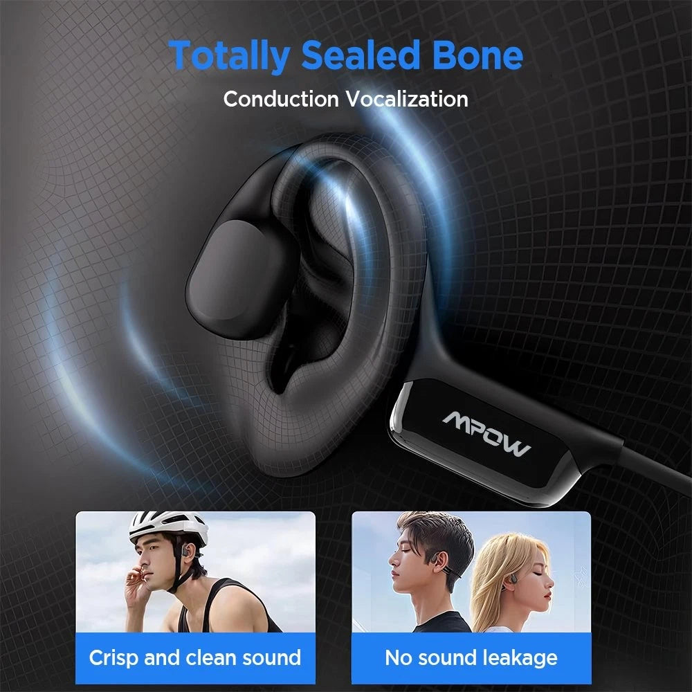 Mpow Bone Conduction Headphones  Bluetooth Waterproof MP3 Swimming Earphones 32G