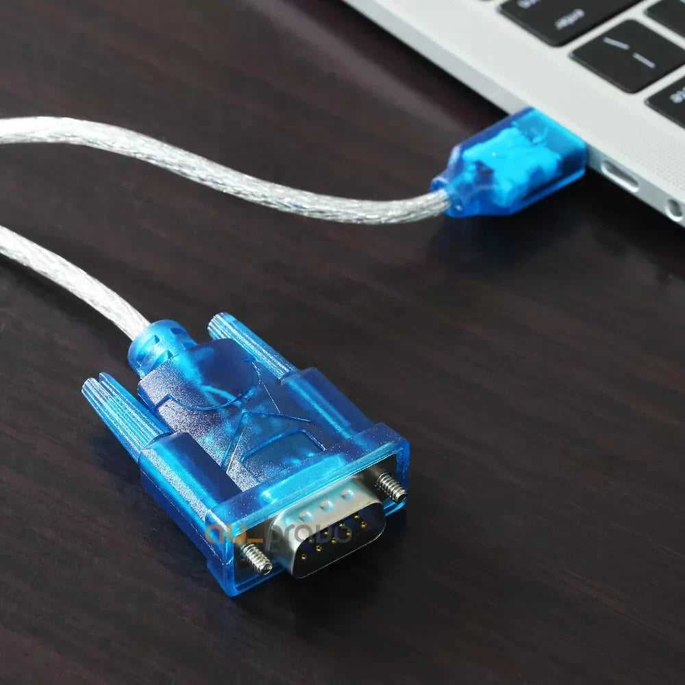 USB to 9-pin DB9 RS232 Serial Cable Adapter Converter Win10 Win8 Win7 32/64bit