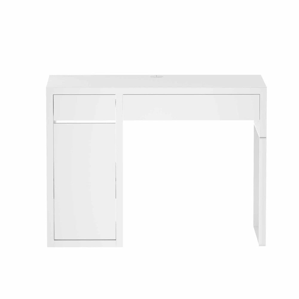 Artiss Computer Desk Drawer Cabinet Home Office Study Table White 105CM