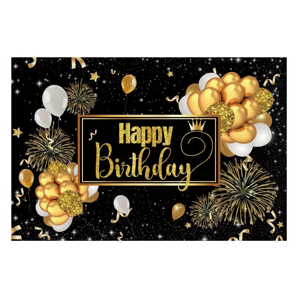 Happy Birthday Backdrop Banner Background Cloth Photo Props Party Decoration New