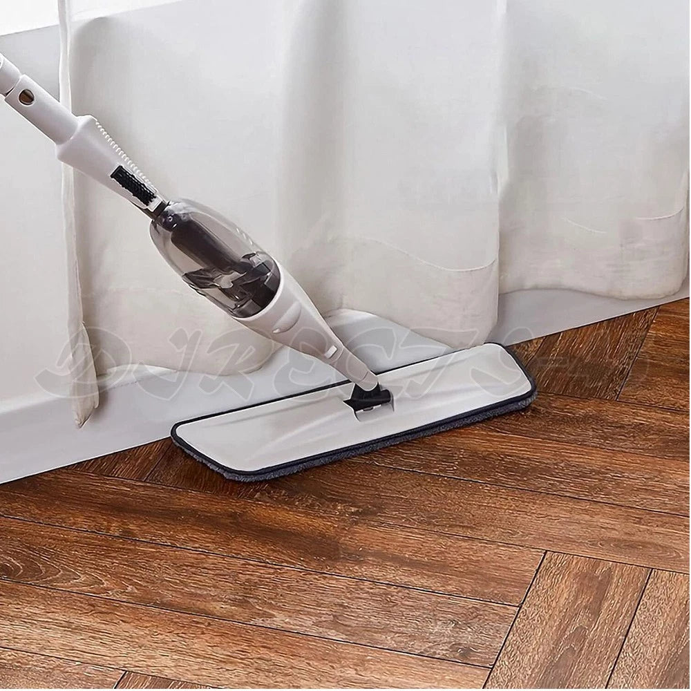Spray Mop Microfibre Flat Mop Cleaner Floor Kitchen Bathroom Cleaner with 6 Mops