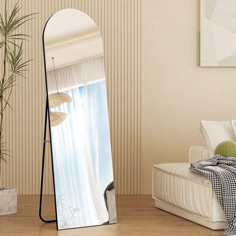 Embellir Full-Length Floor Wall Mirrors Freestanding Makeup Home Decor Black
