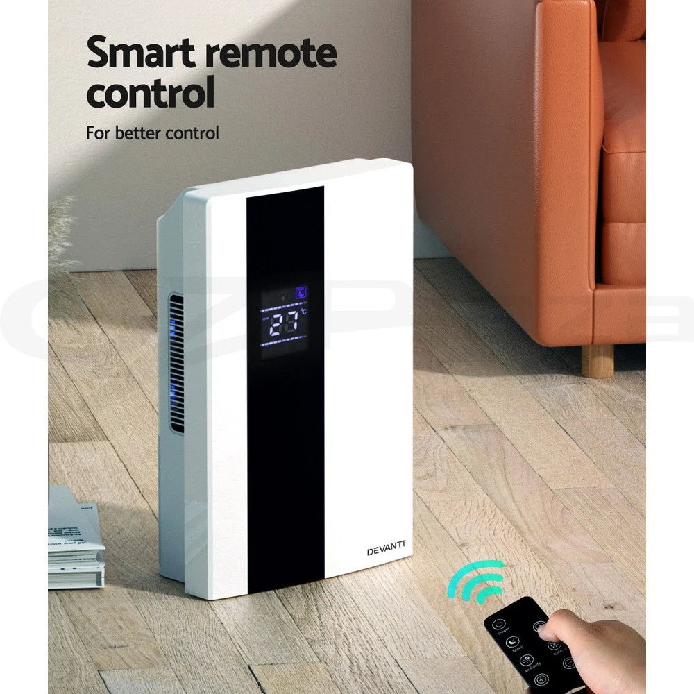 Devanti 2000ml Portable Dehumidifier Air Dryer Purifier Home Moisture Absorber