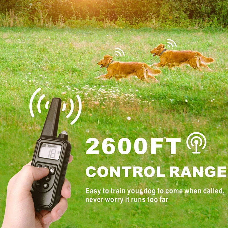 Anti Bark Electric Shock Dog Pet Training E-Collar Obedience Remote Control AU
