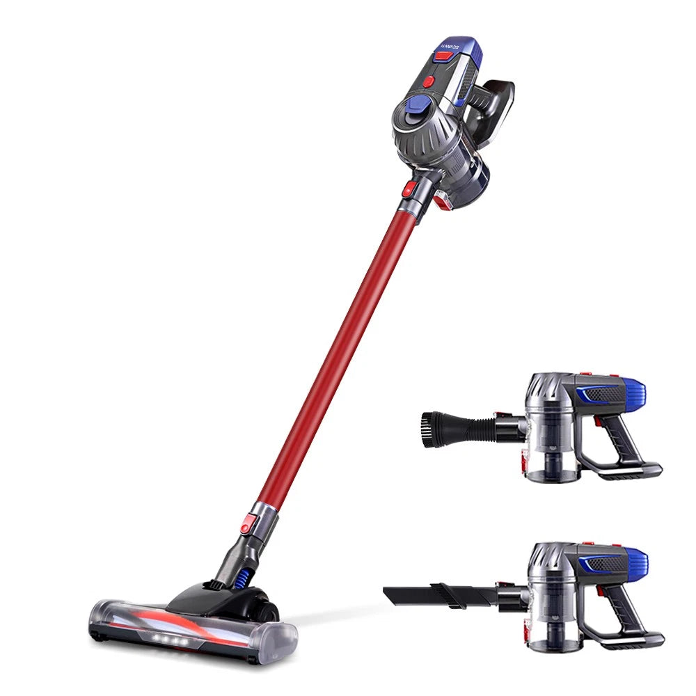 Devanti Stick Vacuum Cleaner Handstick Vac Bagless Handheld Cordless 150W Red