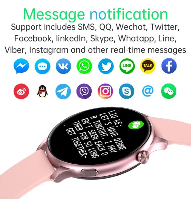 New Smart Watch Full Touch Screen AMOLED Bluetooth Call for Women and Men -DT85