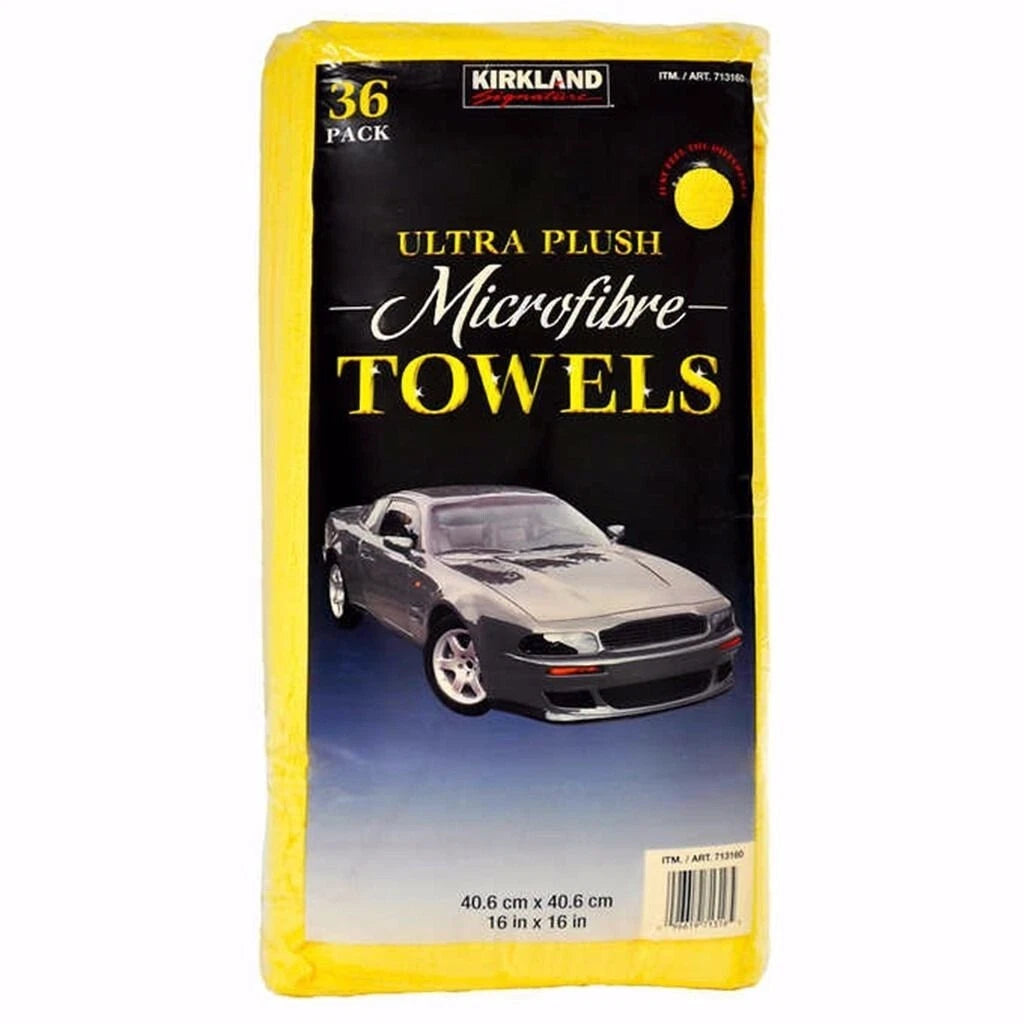 36 Kirkland Ultra Soft Plush Microfibre Car Towels Cloths 40x40 Free post 2025