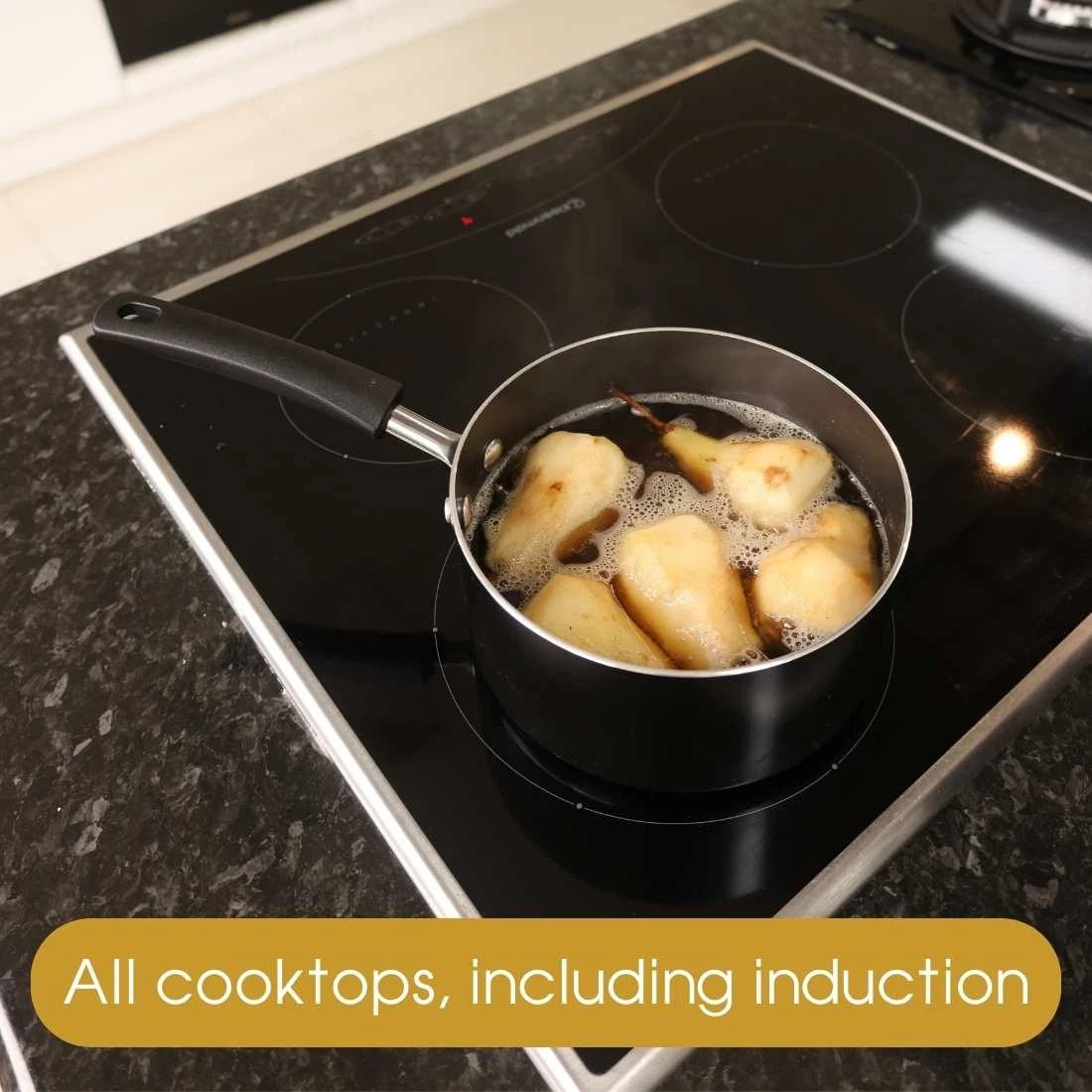RACO Smartstart Nonstick Induction 6 Piece Cookware Set + 4  Utensils