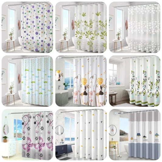 Mildew Proof Bathroom Curtain Waterproof Printed Shower Curtain