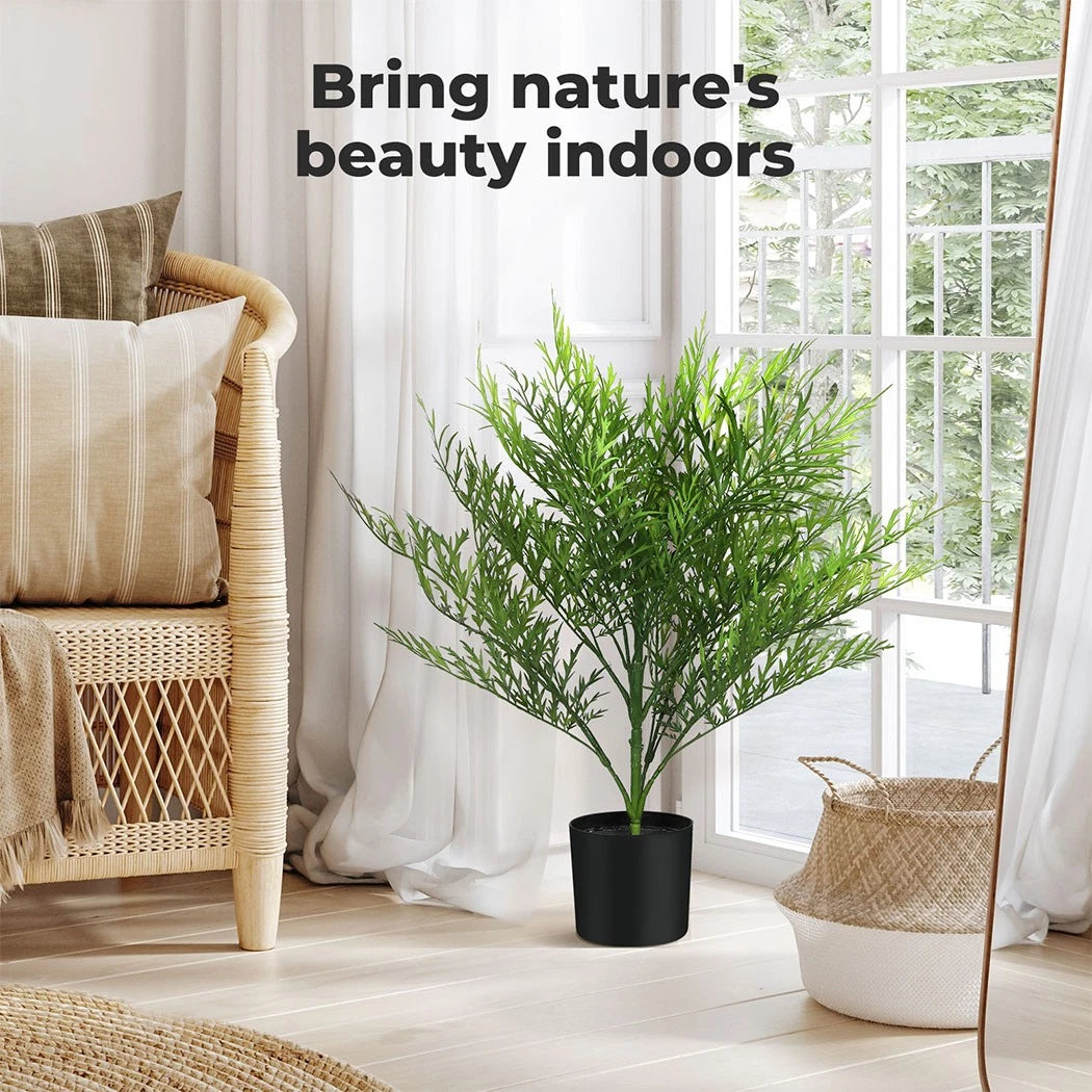 Lambu Artificial Plants Palm in Pot Fake Tree Lifelike Home Office Decor Indoor