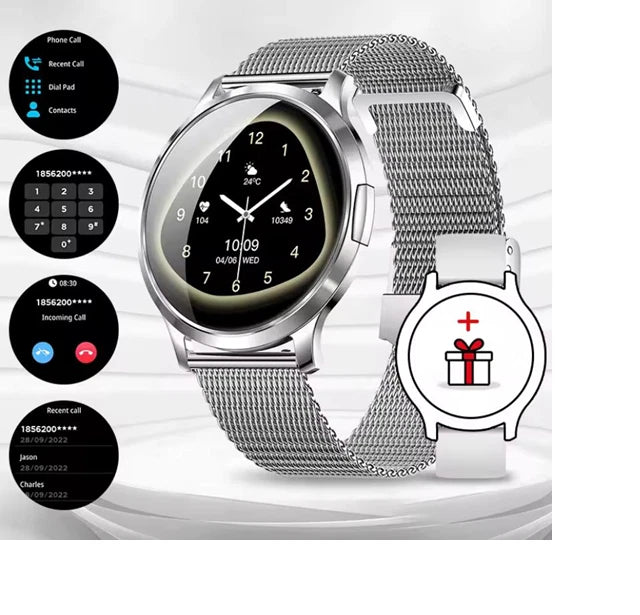 New Smart Watch Full Touch Screen AMOLED Bluetooth Call for Women and Men -DT93