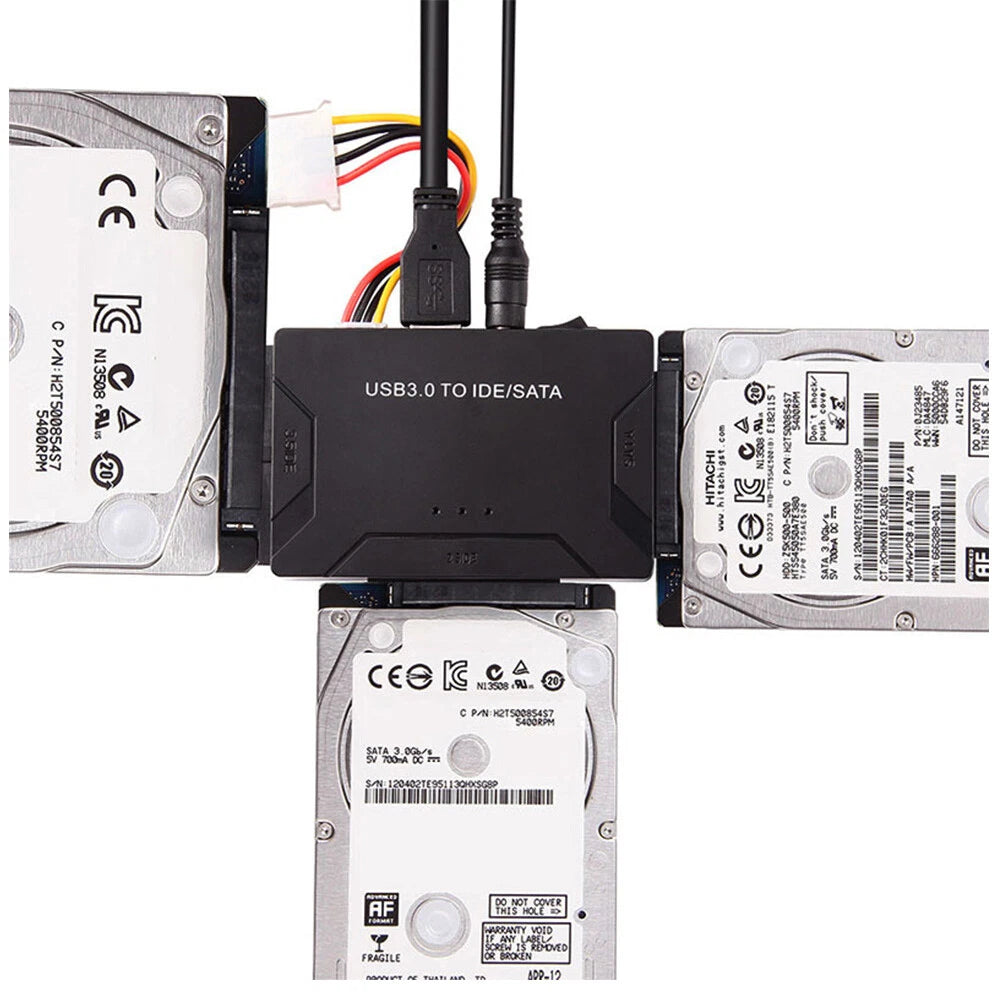 SATA IDE to USB 3.0 Adapter External Hard Drive Converter 2.5 3.5 Inch Data Kit