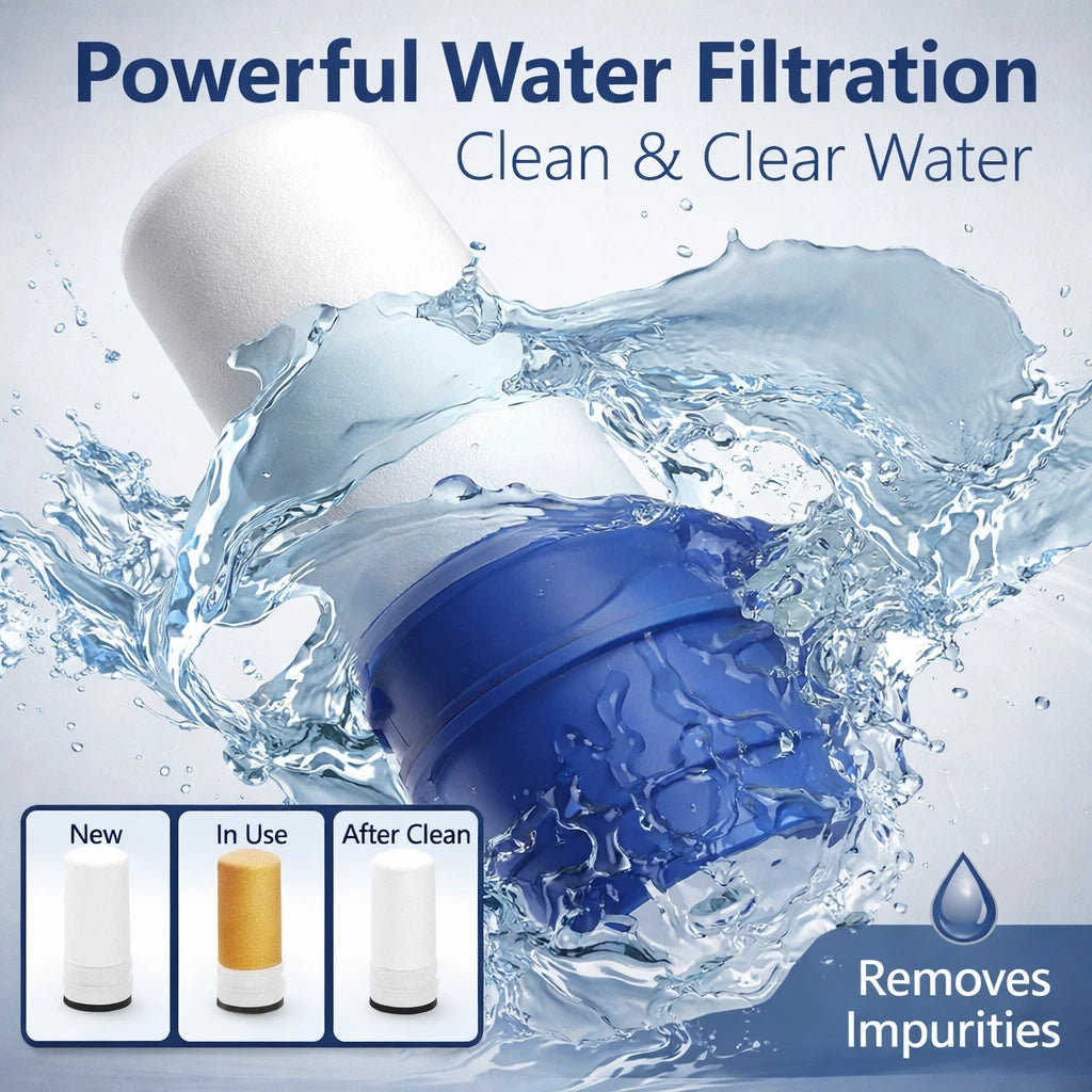 1-4Pack Tap Water Filter Kitchen Faucet Water Purifier Clean Home Percolator AU
