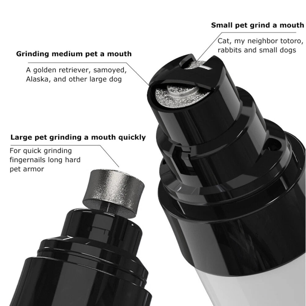 Electric Pet Nail Clippers Dog Cat Nail File Claw Grooming Nail Grinder Trimmer