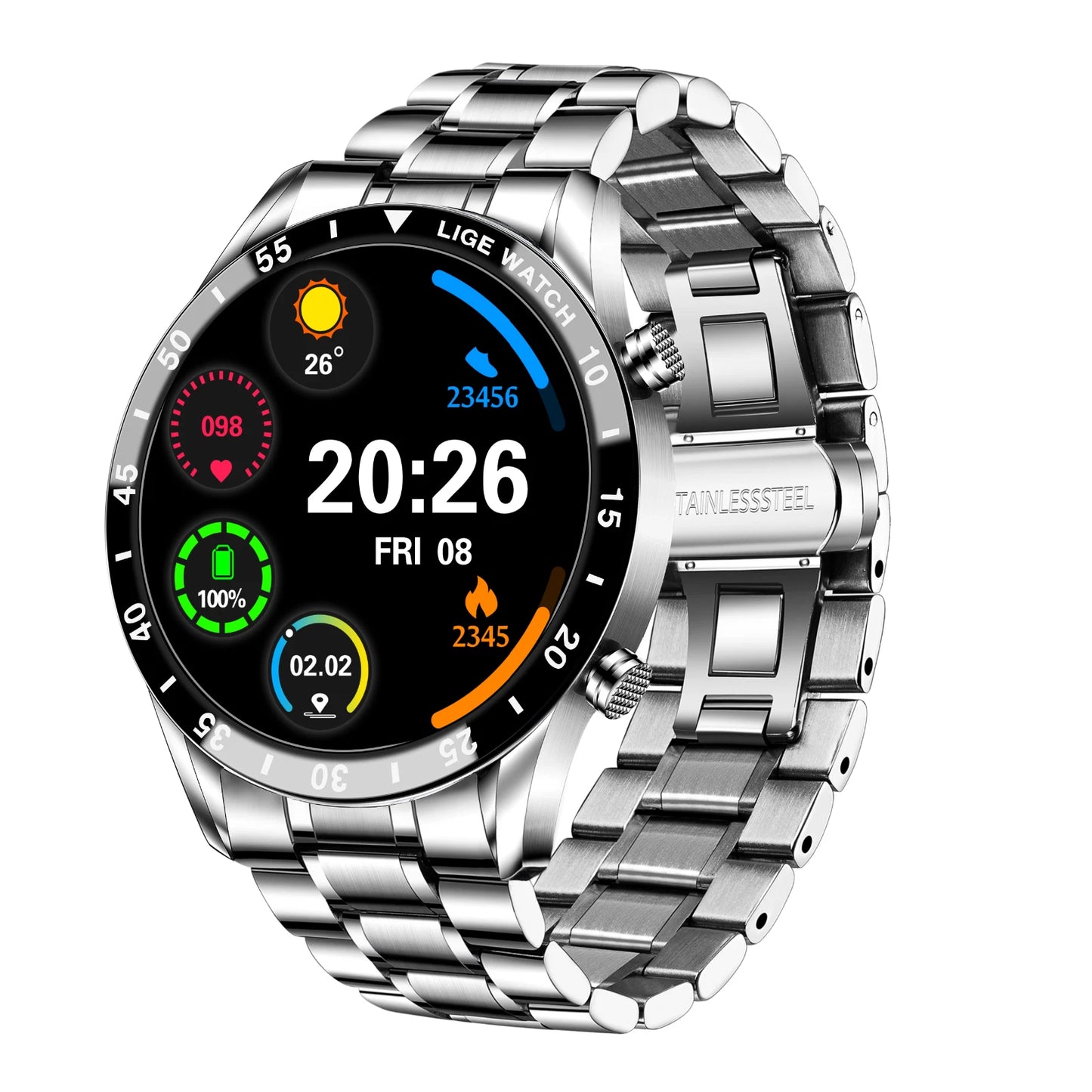 Bluetooth Call Smart Watch Waterproof Men Sport Full Touch Screen Smartwatch HOT
