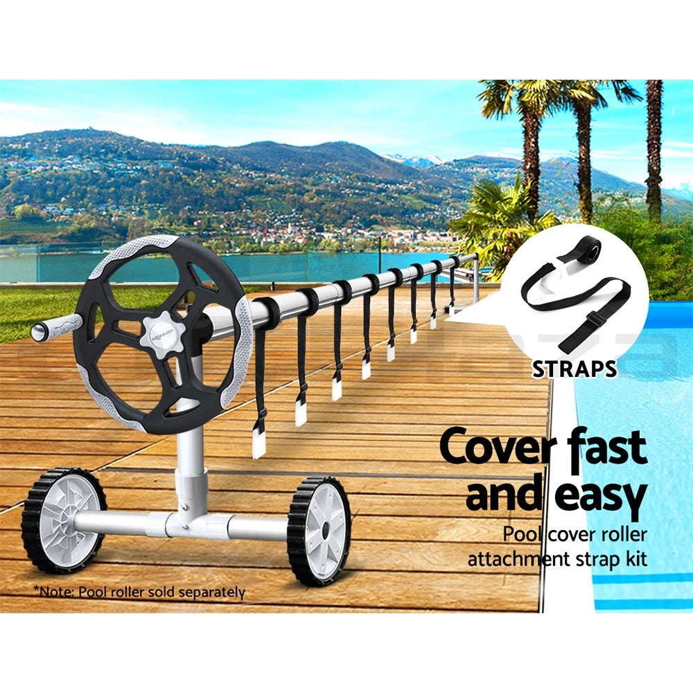 Aqua Buddy Pool Cover Roller Attachment Straps Kit 8PCS for Swimming Solar Pool