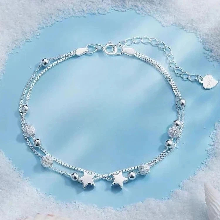 925 Sterling Silver Weave Bracelet – Adjustable Bangle for Women