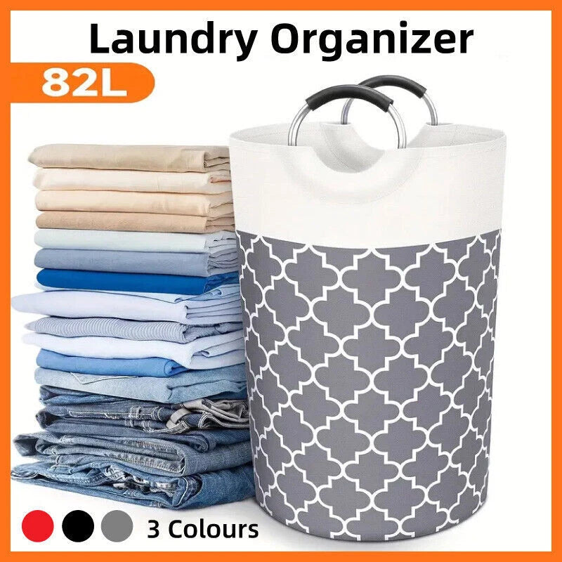 82L Large Capacity Laundry Basket for Dirty Clothes Toy Storage and Organizing