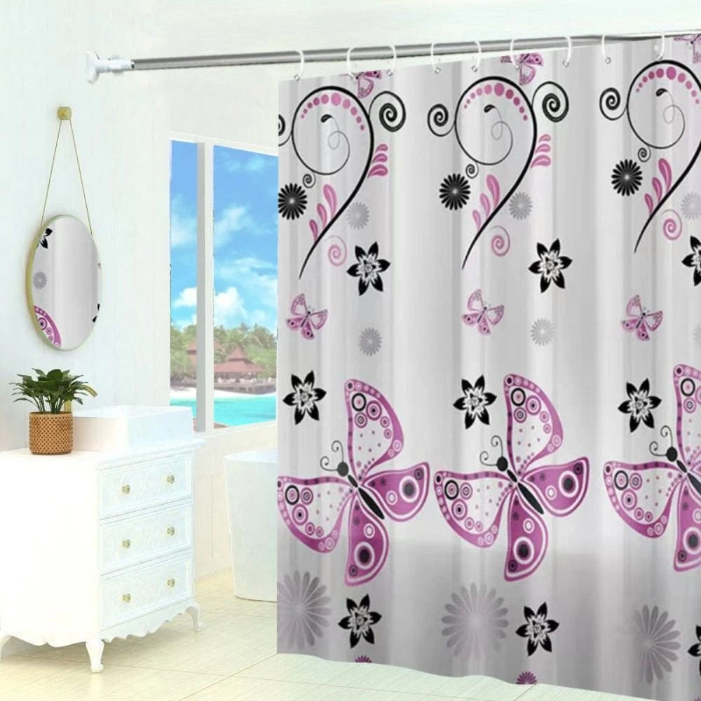 Mildew Proof Bathroom Curtain Waterproof Printed Shower Curtain